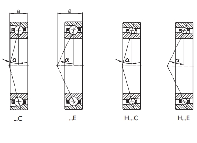 角接觸球軸承，品牌：IBC，尺寸圖3